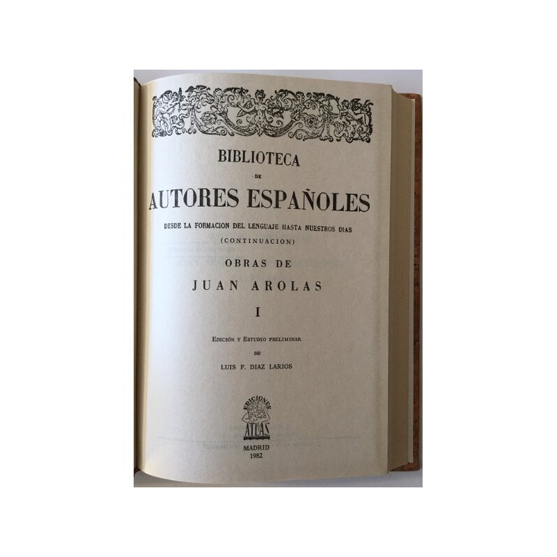 OBRAS DE JUAN AROLAS BONET