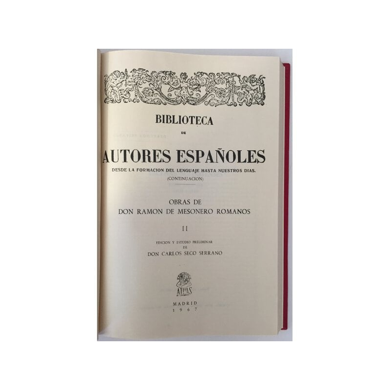OBRAS DE DON RAMÓN DE MESONERO ROMANOS. TOMO II