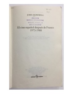 EL CINE ESPAÑOL DESPUÉS DE FRANCO 1973-1988 2