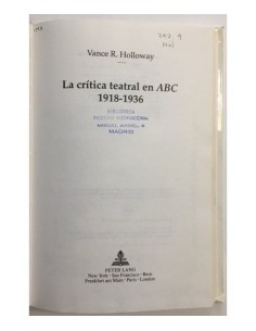 LA CRÍTICA TEATRAL EN ABC 1918-1936 2