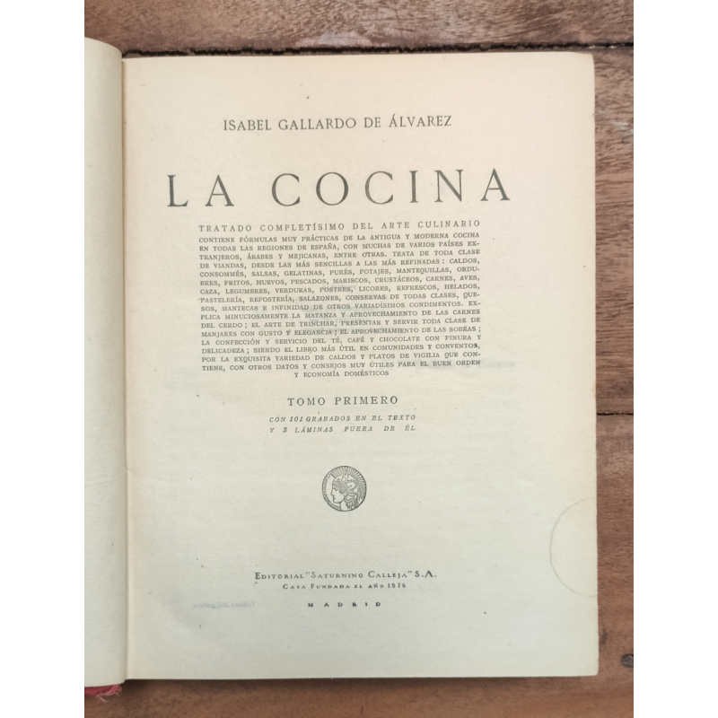 LA COCINA. TOMO I