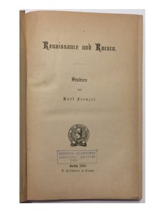 RENAISSANCE UND ROCOCO. STUDIEN 2