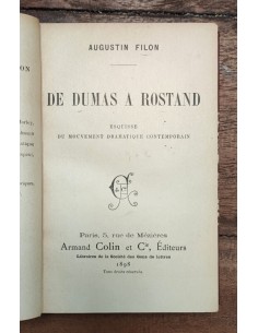 DE DUMAS A ROSTAND: ESQUISSE DU MOUVEMENT DRAMATIQUE CONTEMPORAIN 2