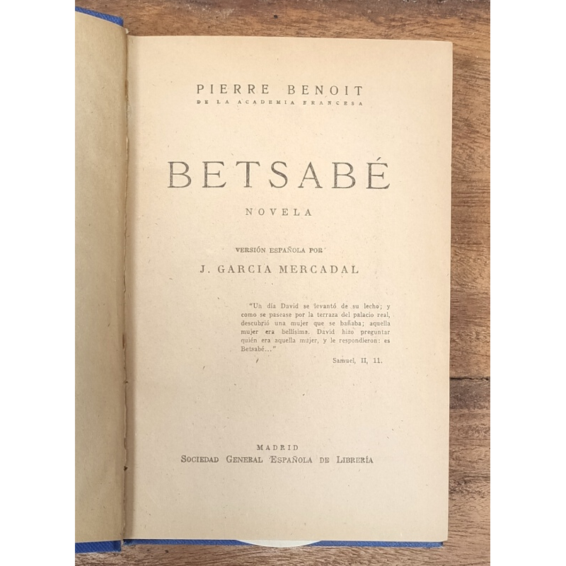 BETSABÉ (NOVELA)