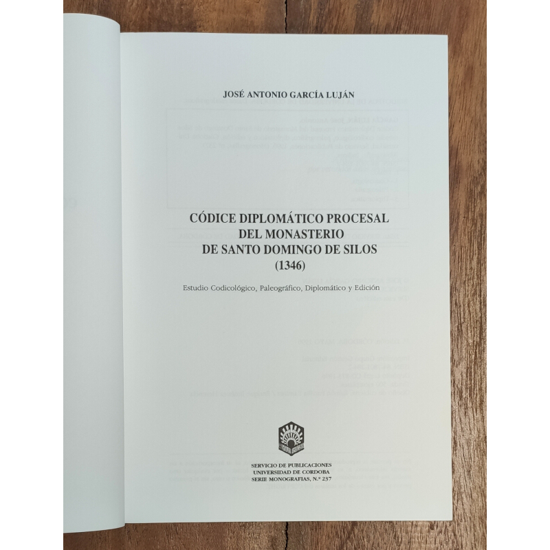CÓDICE DIPLOMÁTICO PROCESAL DEL MONASTERIO DE STO. DOMINGO DE SILOS (1346)