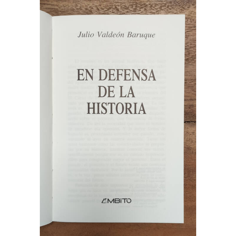 EN DEFENSA DE LA HISTORIA