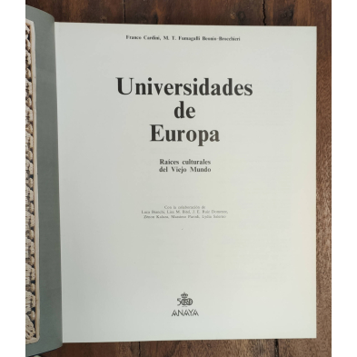 UNIVERSIDADES DE EUROPA: RAÍCES CULTURALES DEL VIEJO MUNDO