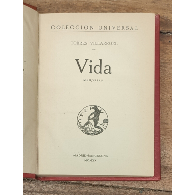 VIDA: MEMORIAS. 2 TOMOS ENCUADERNADOS JUNTOS