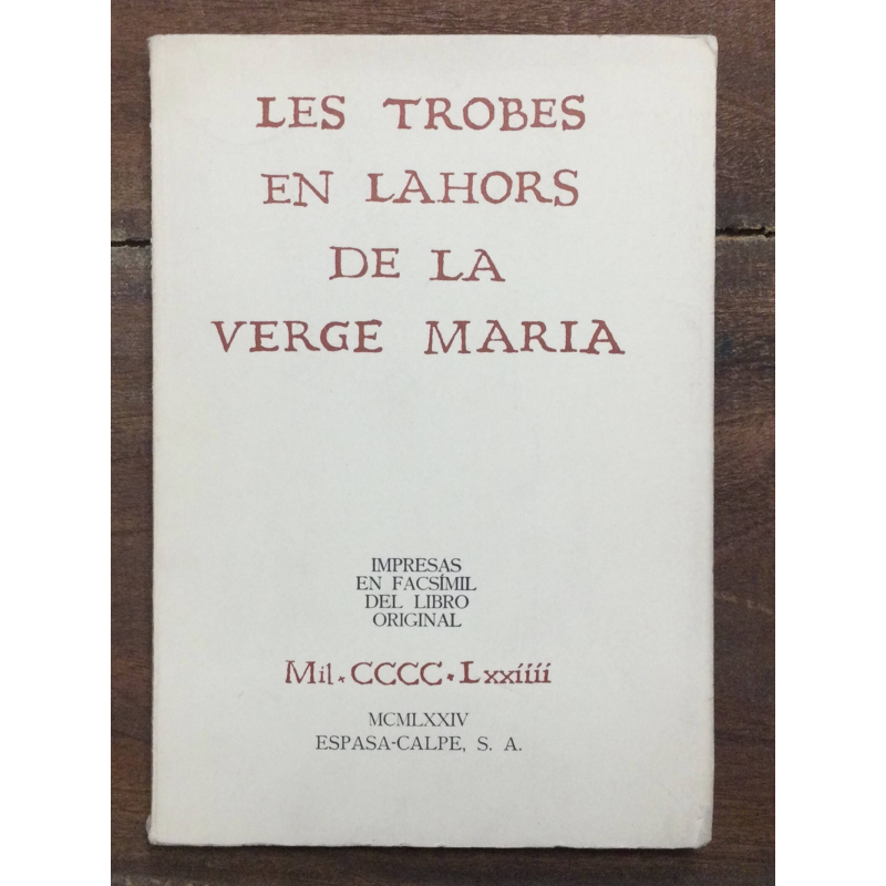 LES TROBES EN LAHORS DE LA VERGE MARIA