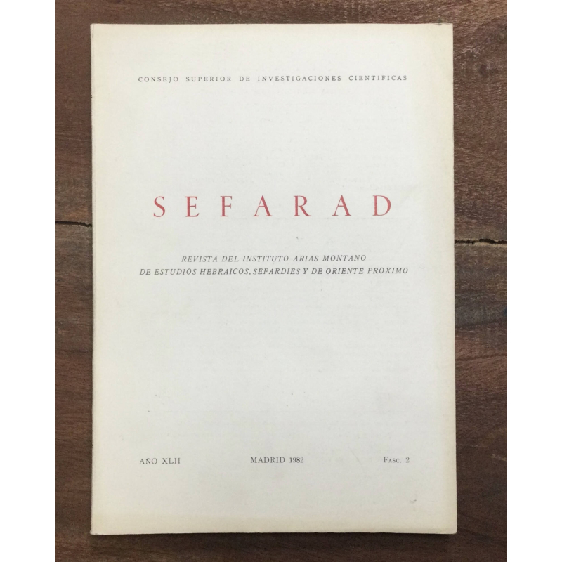 SEFARAD. AÑO XLII. FASC. 2