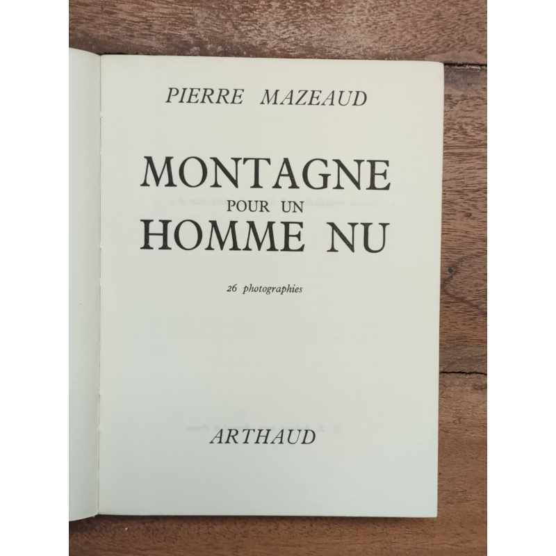 MONTAGNE POUR UN HOMME NU