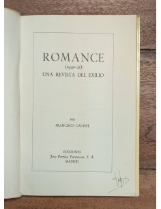 ROMANCE (1940-41): UNA REVISTA DEL EXILIO 2