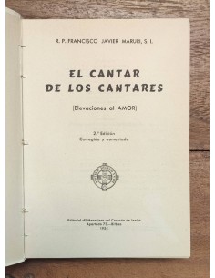 EL CANTAR DE LOS CANTARES (ELEVACIONES AL AMOR) 2