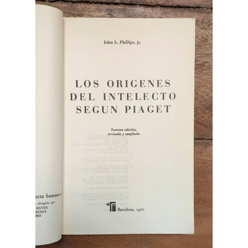 LOS ORÍGENES DEL INTELECTO SEGÚN PIAGET