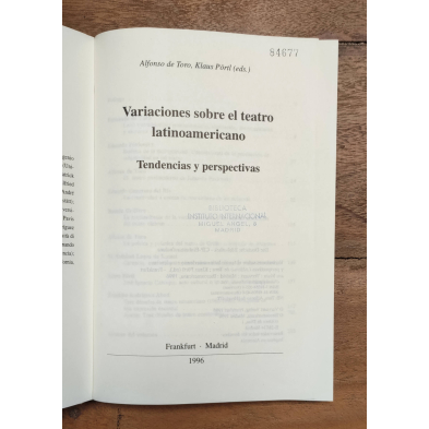 VARIACIONES SOBRE EL TEATRO LATINOAMERICANO: TENDENCIAS Y PERSPECTIVAS