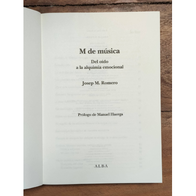 M DE MÚSICA DEL OÍDO A LA ALQUIMIA EMOCIONAL