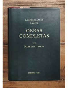 OBRAS COMPLETAS III: NARRATIVA BREVE