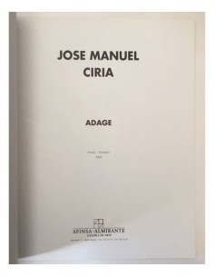 JOSÉ MANUEL CIRIA. ADAGE 2