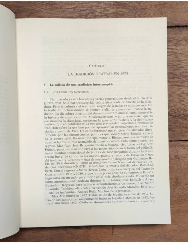 EL TEATRO DE FIN DE MILENIO EN ESPAÑA (DESDE 1975 HASTA HOY)