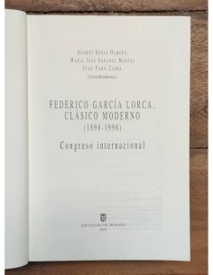 FEDERICO GARCÍA LORCA. CLÁSICO MODERNO 1898-1998 2
