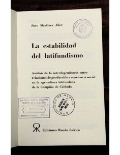 LA ESTABILIDAD DEL LATIFUNDISMO 2