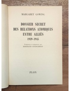 DOSSIER SECRET DES RELATIONS ATOMIQUES ENTRE ALLIÉS 1939-1945 2