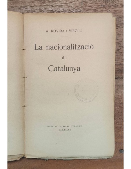LA NACIONALITZACIÓ DE CATALUNYA