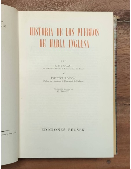 HISTORIA DE LOS PUEBLOS DE HABLA INGLESA