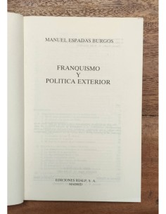 FRANQUISMO Y POLÍTICA EXTERIOR 2