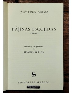PÁJINAS ESCOJIDAS: PROSA 2