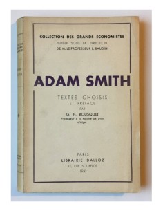 ADAM SMITH: TEXTES CHOISIS