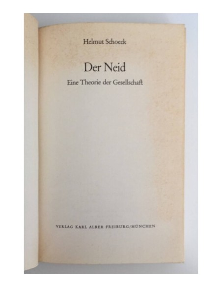 DER NEID EINE THEORIE DER GESELLSCHAFT