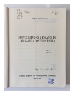 NUEVOS ESTUDIOS Y ENSAYOS DE LITERATURA CONTEMPORÁNEA 2