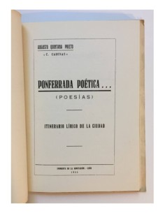 PONFERRADA POÉTICA... (POESÍAS): ITINERARIO LÍRICO DE LA CIUDAD 2