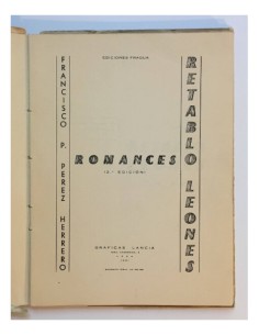 RETABLO LEONÉS. ROMANCES 2