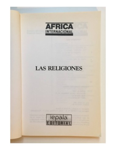ÁFRICA INTERNACIONAL: LAS RELIGIONES
