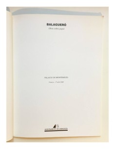 BALAGUERÓ: OBRAS SOBRE PAPEL 1995-2005 2