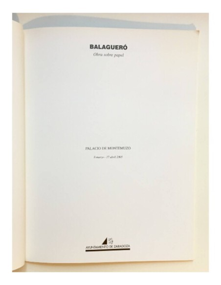 BALAGUERÓ: OBRAS SOBRE PAPEL 1995-2005