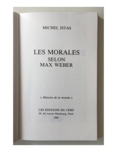 LES MORALES SELON MAX WEBER 2