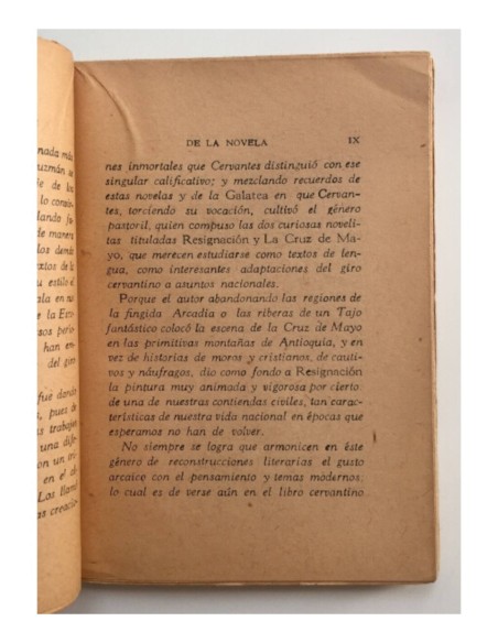 DE LA NOVELA
