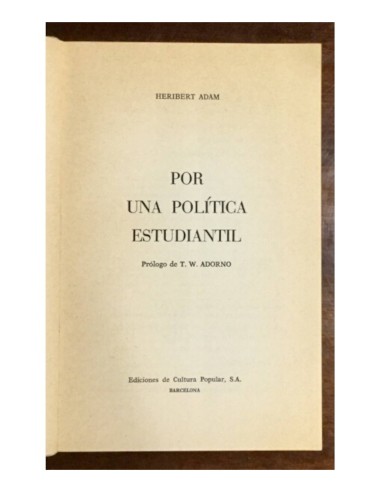 POR UNA POLÍTICA ESTUDIANTIL