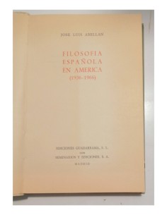 FILOSOFÍA ESPAÑOLA EN AMÉRICA (1936-1966) 2