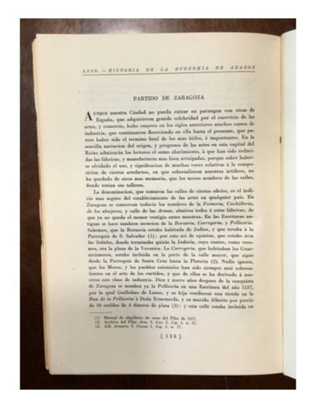 HISTORIA DE LA ECONOMÍA POLITICA DE ARAGON