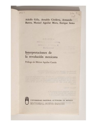 INTERPRETACIONES DE LA REVOLUCIÓN MEXICANA