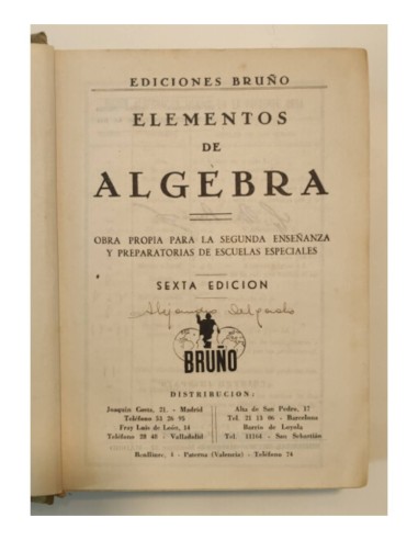 ELEMENTOS DE ÁLGEBRA