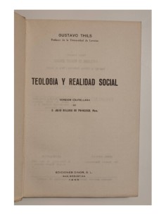 TEOLOGÍA Y REALIDAD SOCIAL 2