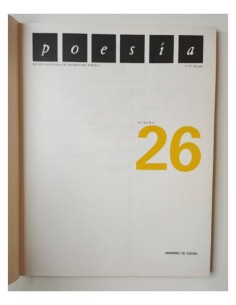 POESÍA. REVISTA ILUSTRADA DE INFORMACIÓN POÉTICA Nº 26 2