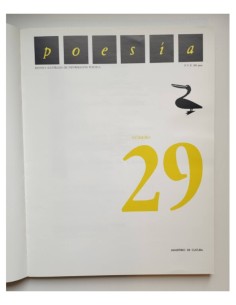 POESÍA. REVISTA ILUSTRADA DE INFORMACIÓN POÉTICA Nº 29 2