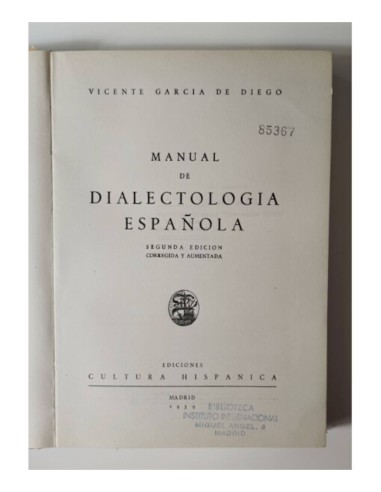 MANUAL DE DIALECTOLOGÍA ESPAÑOLA