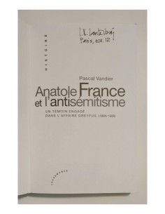 ANATOLE FRANCE ET L’ANTISÉMITISME: UN TÉMOIN ENGAGÉ DANS L’AFFAIRE DRYFUS (1894-1906) 2